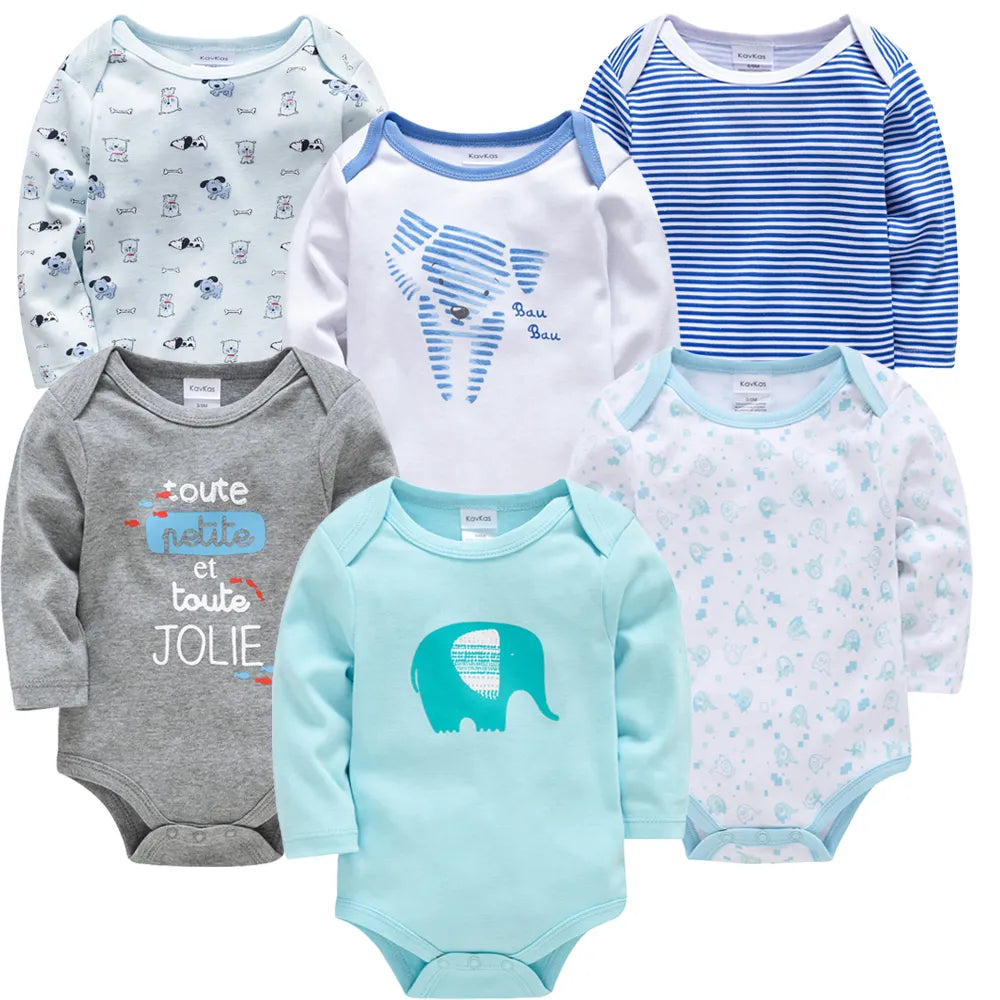 Baby Boys/Girls Bodysuit 6 PCS 3 PCS 0-24 months