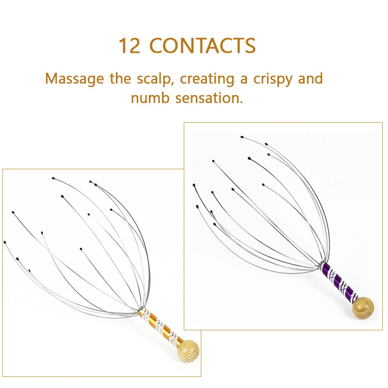 Head Massager Neck Massage y Spa Promote Blood Circulation Eliminate Muscle Tension