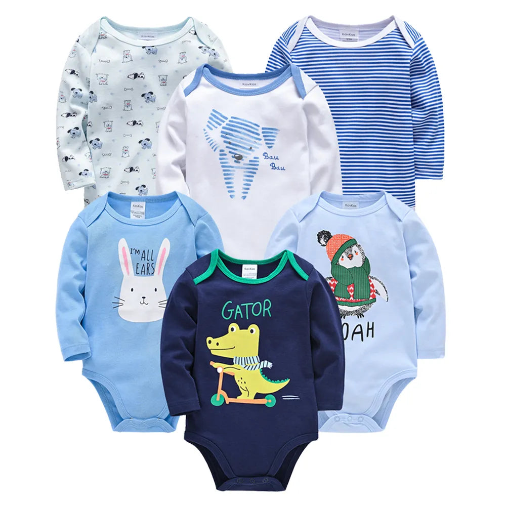 Baby Boys/Girls Bodysuit 6 PCS 3 PCS 0-24 months