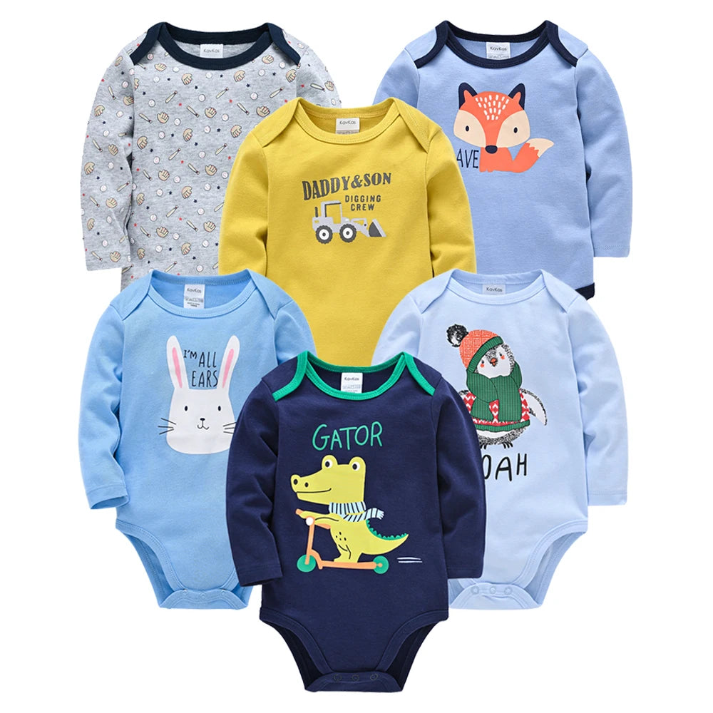 Baby Boys/Girls Bodysuit 6 PCS 3 PCS 0-24 months