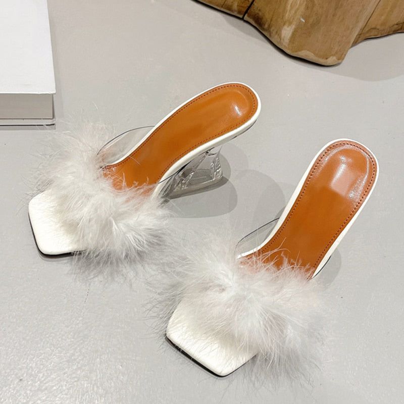 Transparent Heels Slippers