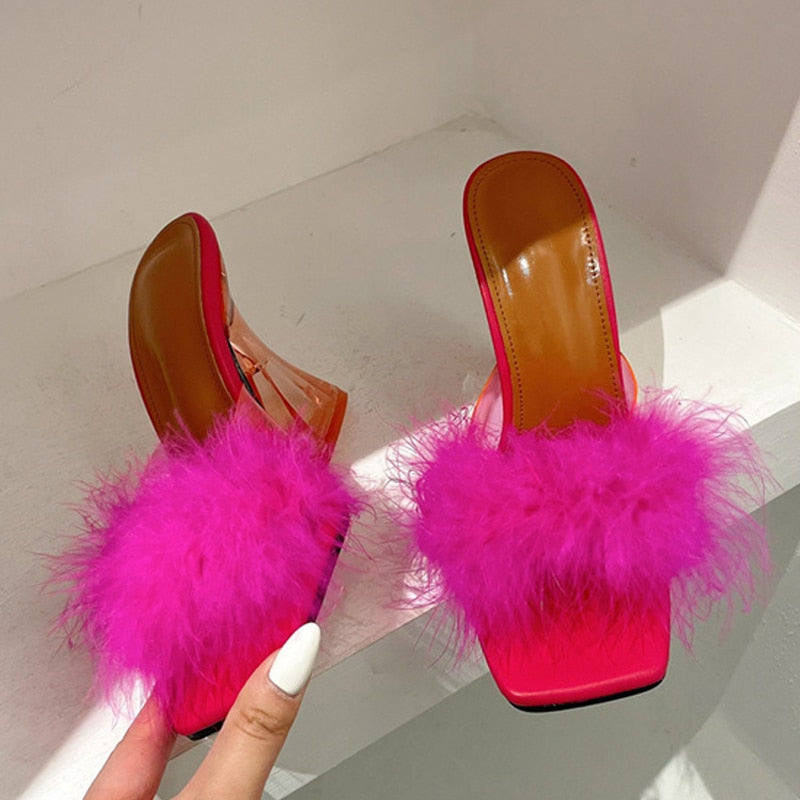 Transparent Heels Slippers