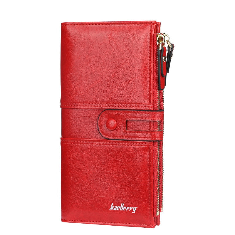 Name Engrave Leather Wallet For Women