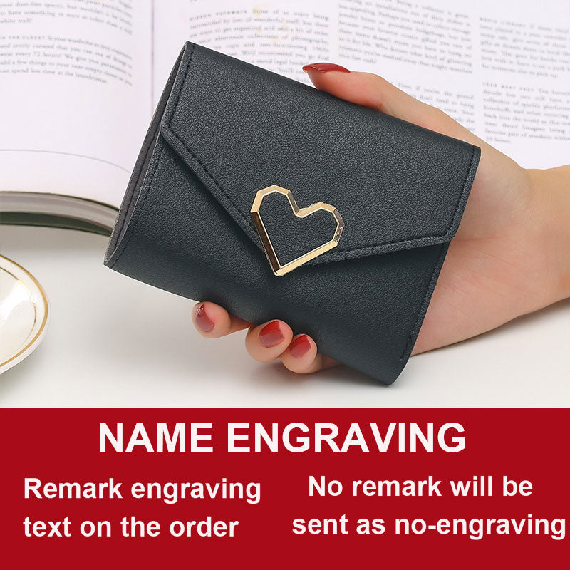 Free Name Engraving Cute Small Women Wallet