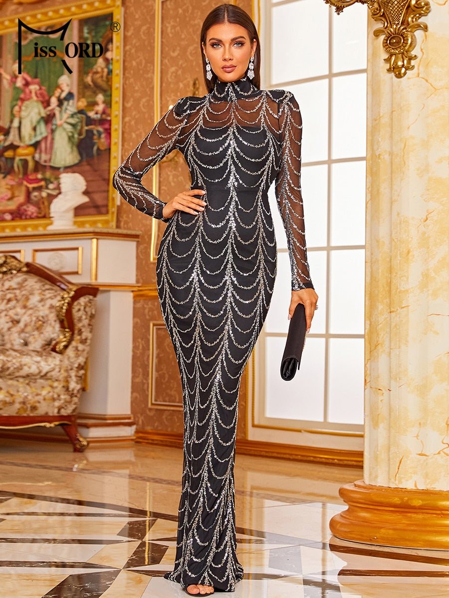 See Though Women Maxi Evening Dresses