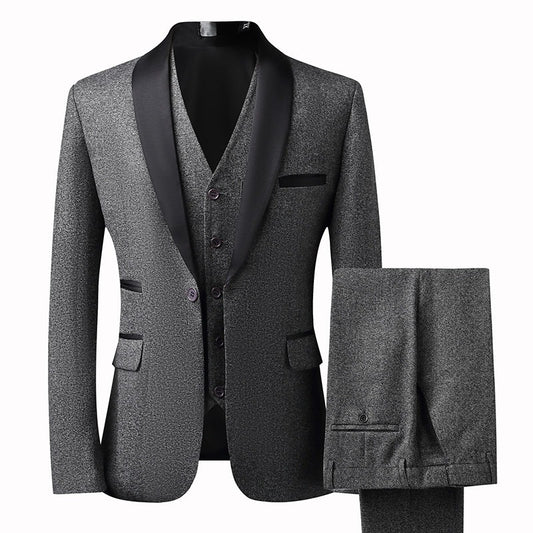 Three Piece Slim Fit Wedding Suit