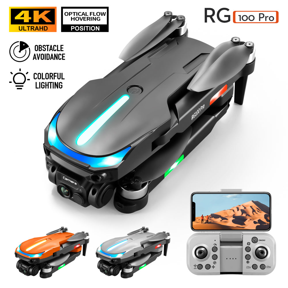 UAV RG100PRO-Sided Obstacle Avoidance Four Axis Aircraft Brushless Motor 4K HD Aerial Photography Optical Flow RC Drone