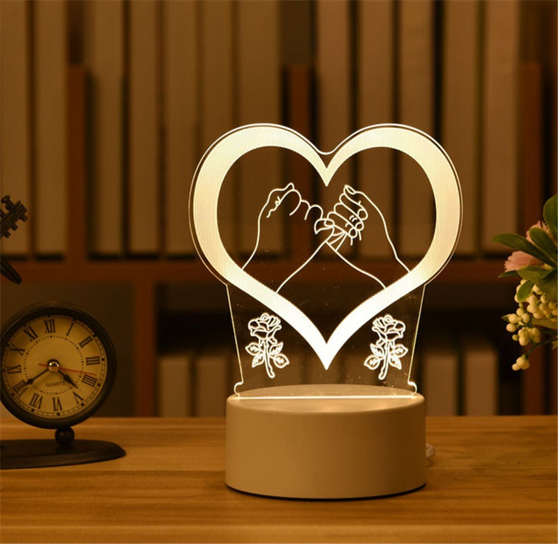 3D Night Light LED Table