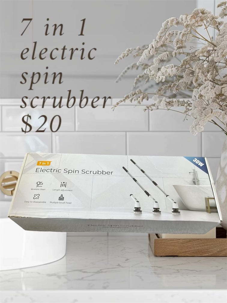 7 in 1 electric spin scrubber