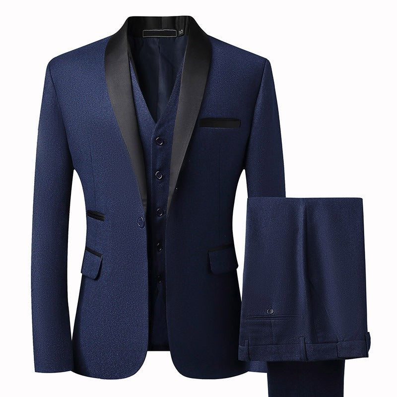 Three Piece Slim Fit Wedding Suit