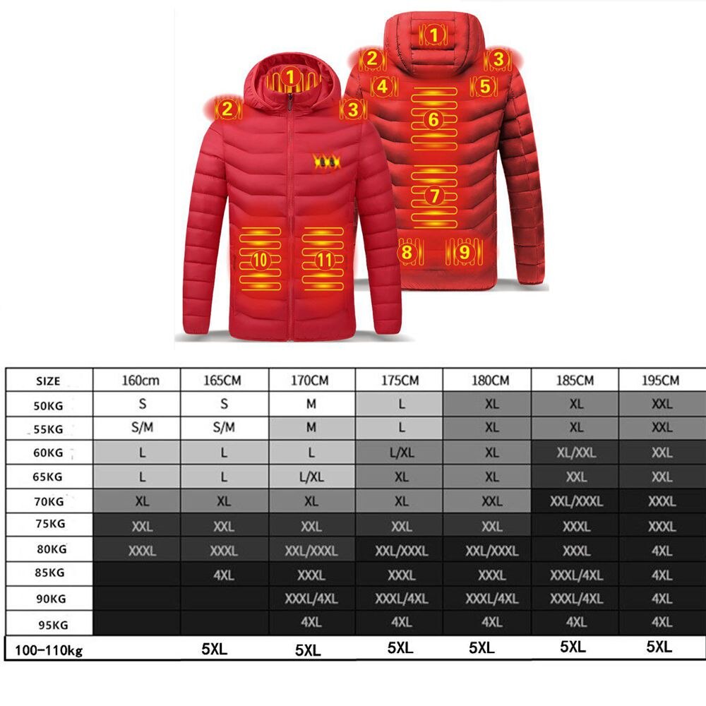 Warm Waterproof Heating Jackets