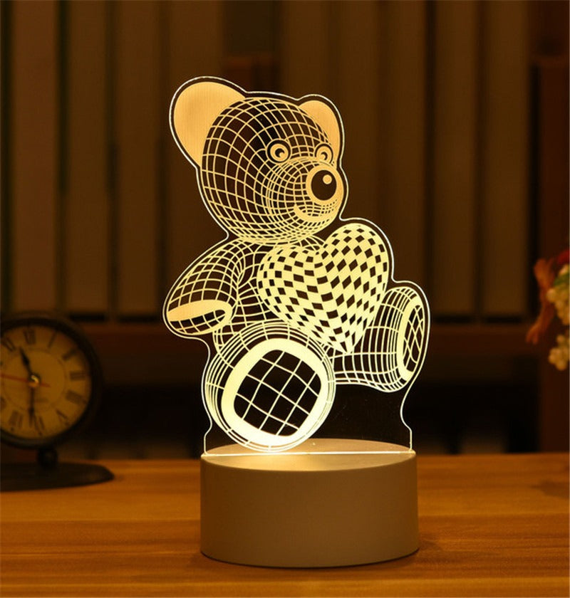 3D Night Light LED Table