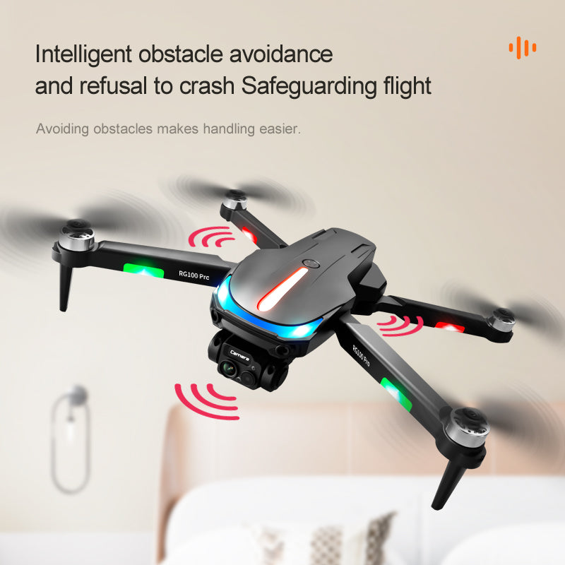 UAV RG100PRO-Sided Obstacle Avoidance Four Axis Aircraft Brushless Motor 4K HD Aerial Photography Optical Flow RC Drone