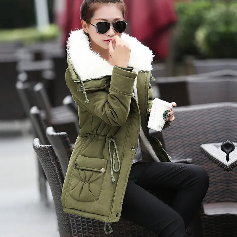 Women Winter Jacket Thicken