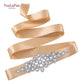 Bridal Belt Silver Rhinestones Belts for Women Dress Wedding Accessories