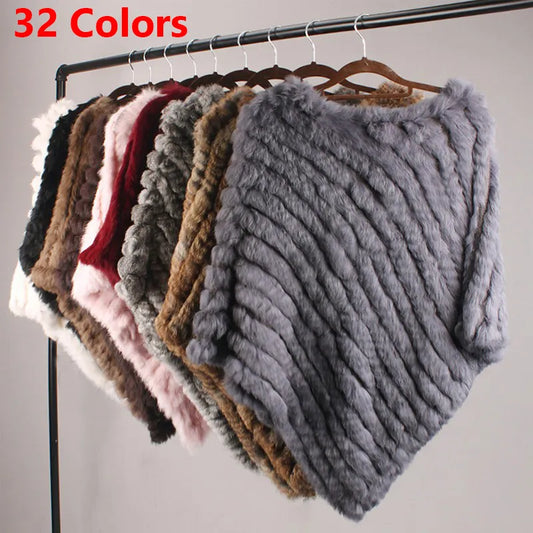 comfortable Fur Poncho Vest