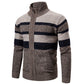 Men's Slim Fit Striped Cardigan