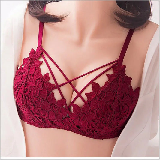 Sexy Women Lace Floral Push Up Bra