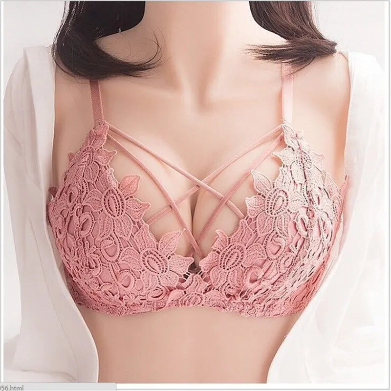 Sexy Women Lace Floral Push Up Bra