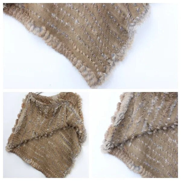 comfortable Fur Poncho Vest