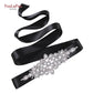 Bridal Belt Silver Rhinestones Belts for Women Dress Wedding Accessories