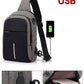 small men usb waterproof cross body bags