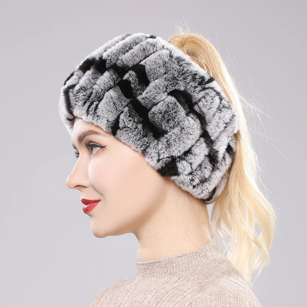 Handmade Women winter warm fur scarf