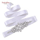 Bridal Belt Silver Rhinestones Belts for Women Dress Wedding Accessories