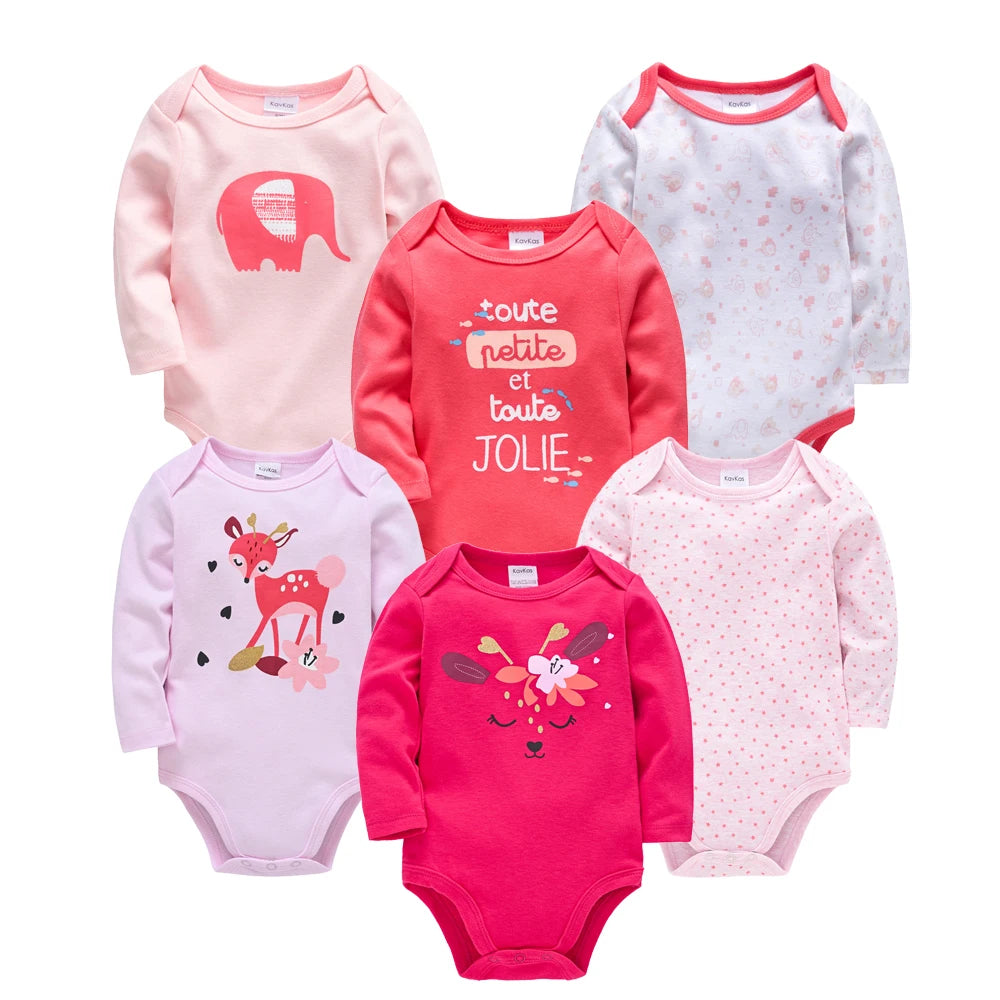 Baby Boys/Girls Bodysuit 6 PCS 3 PCS  0-24 months