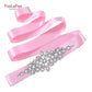 Bridal Belt Silver Rhinestones Belts for Women Dress Wedding Accessories