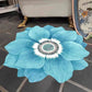 Blue Flower Shaped Carpets