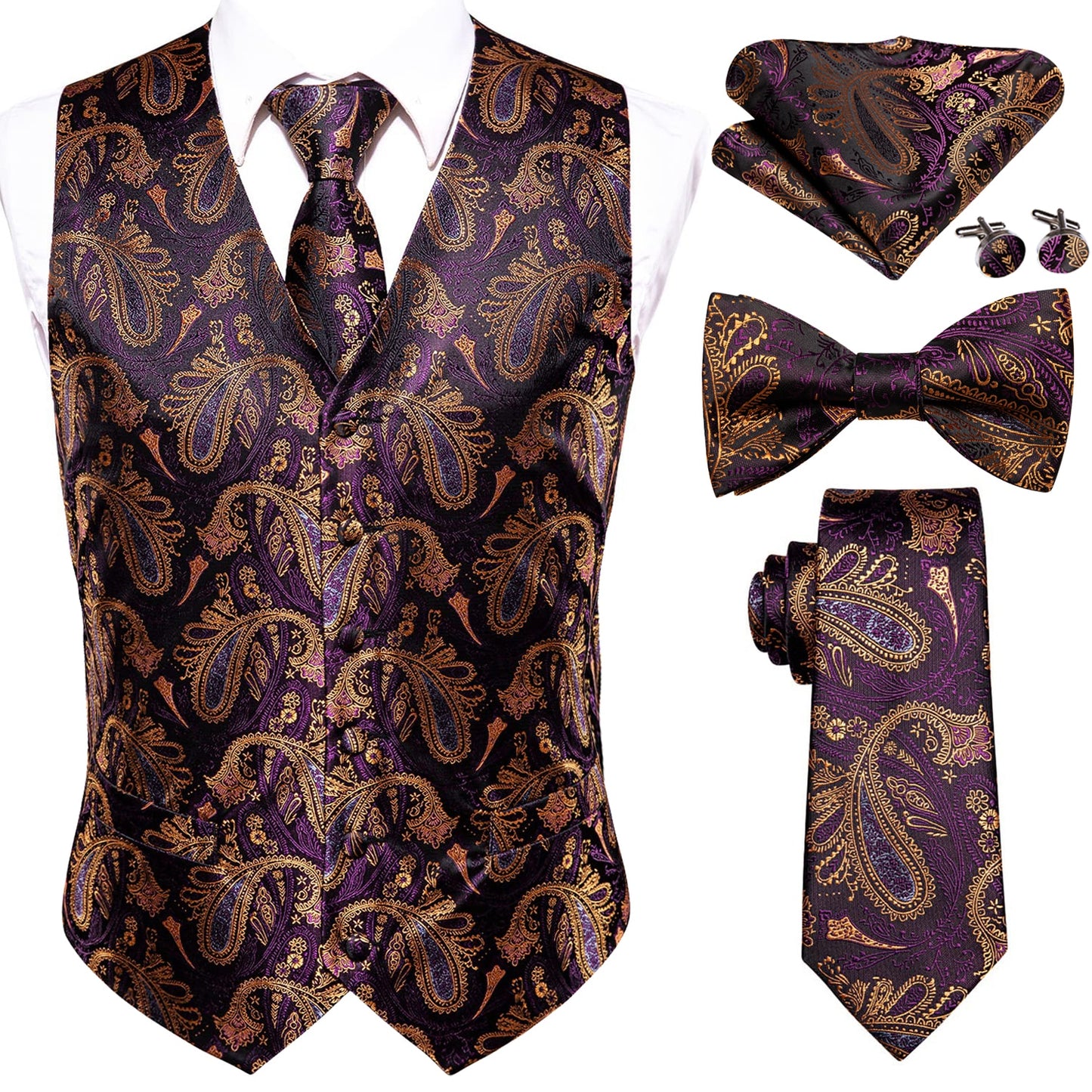 Hi-Tie Brand Silk Men's Vests