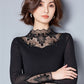 Lace Blouses Shirts Casual Long Sleeve