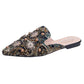 Rivet Flat Women Slip-On Mules Sandals