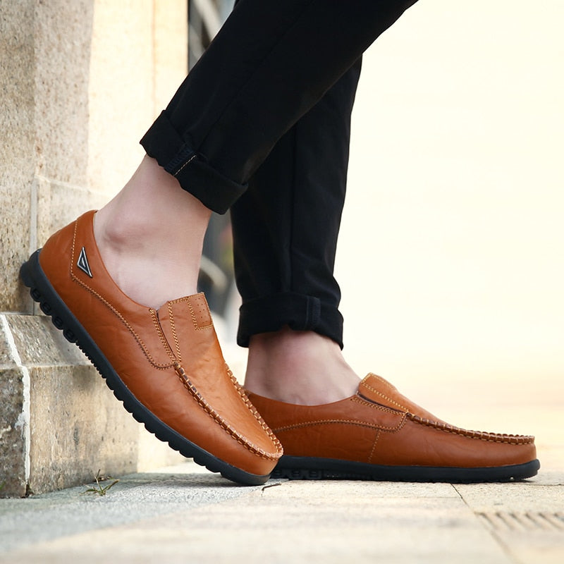 Genuine Leather Men Casual Shoes