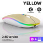 Rechargeable Bluetooth Wireless gaming Mouse with 2.4GHz USB RGB 1600DPI