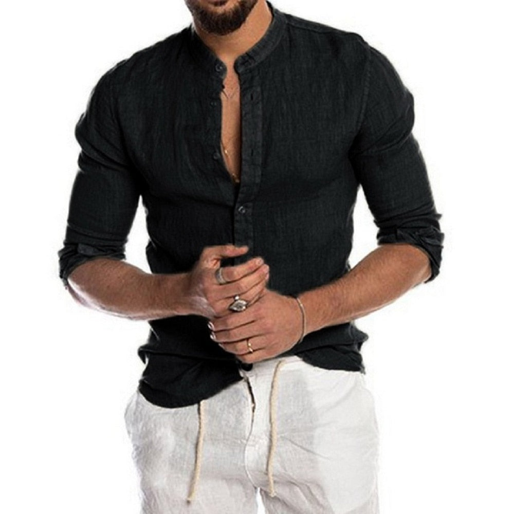 Men's Long-Sleeved Shirts Summer