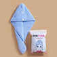 Microfiber Hair Towel,Care Cap with Button,