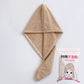 Microfiber Hair Towel,Care Cap with Button,