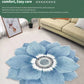 Blue Flower Shaped Carpets