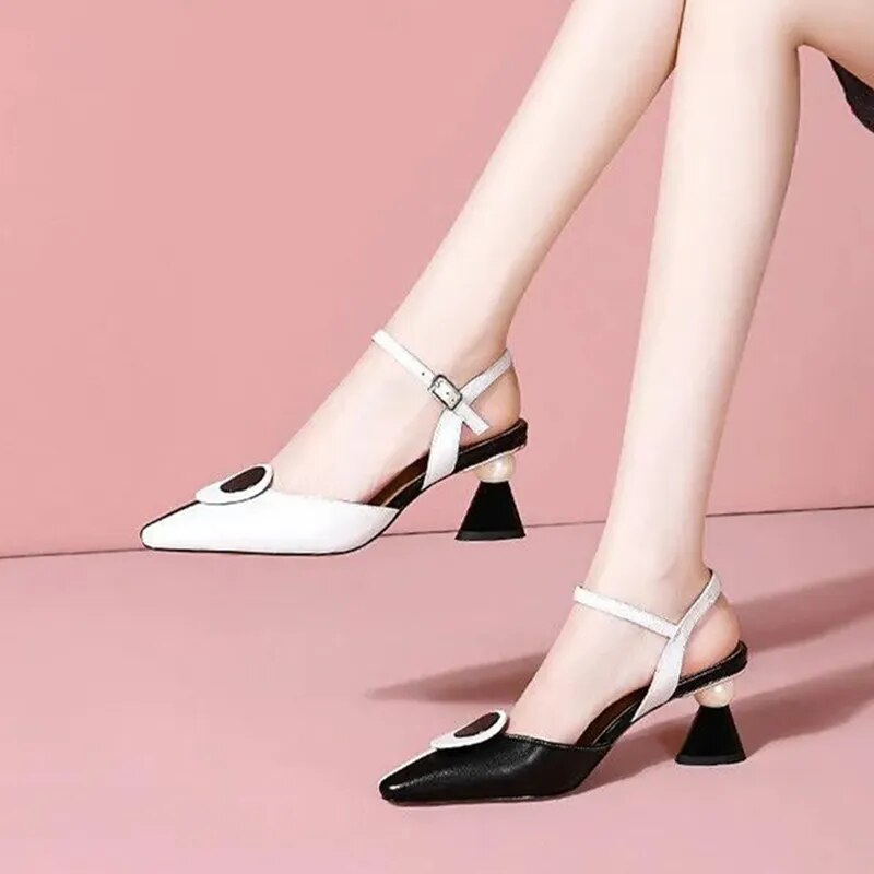 Sweet High Quality Stylish Square Heel Shoes