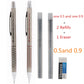 2PCS/Lot High quality metal mechanical pencil 0.5 0.7 0.9mm refills for school students