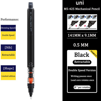 Uni Mechanical Pencil M5-452 Kuru Toga 0.5MM Breakproof Lead