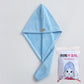 Microfiber Hair Towel,Care Cap with Button,