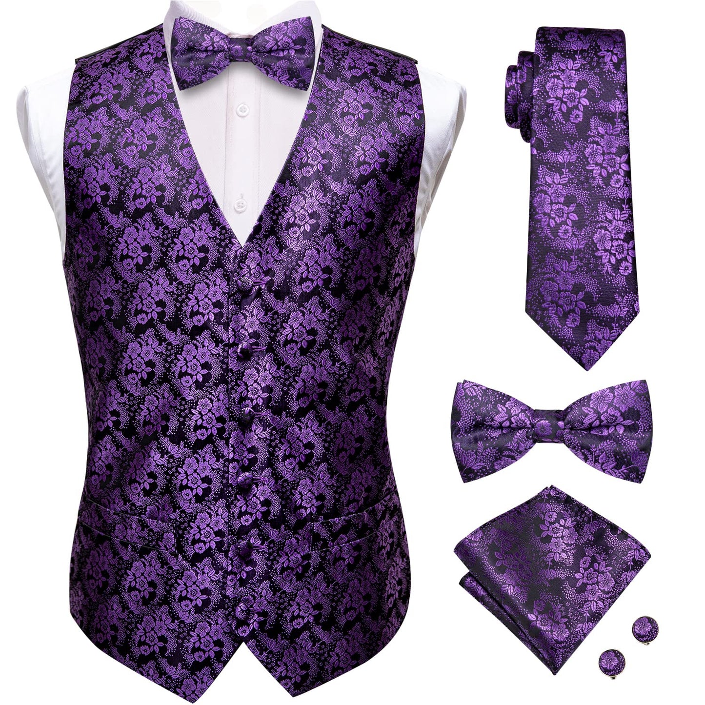 Hi-Tie Brand Silk Men's Vests