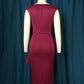 Women Burgundy Sleeveless Robes