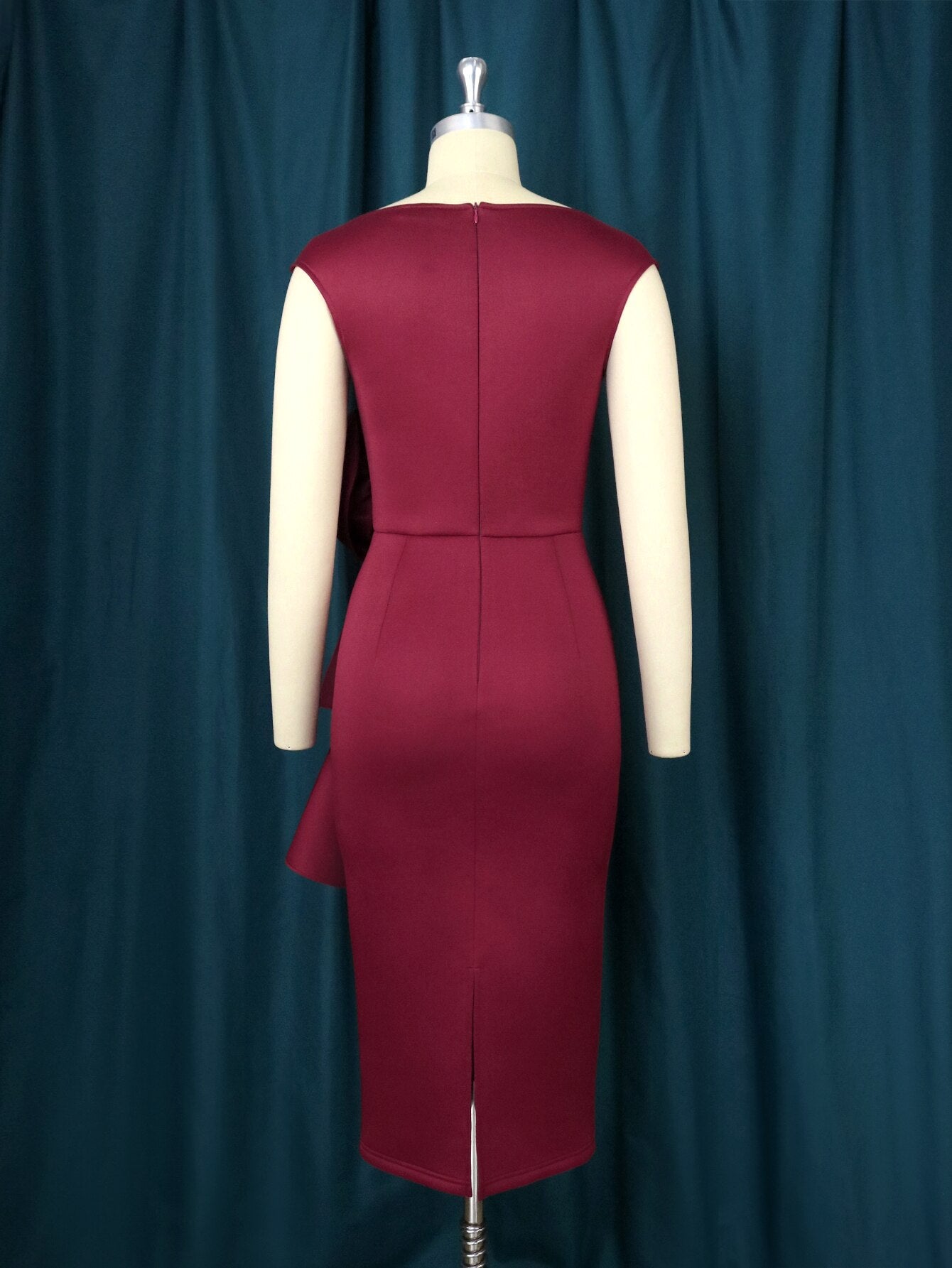 Women Burgundy Sleeveless Robes