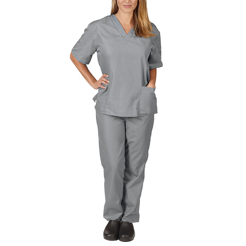 High Quality Solid Color Nursing Scrubs