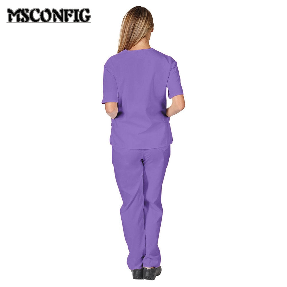 High Quality Solid Color Nursing Scrubs