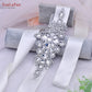 Bridal Belt Silver Rhinestones Belts for Women Dress Wedding Accessories